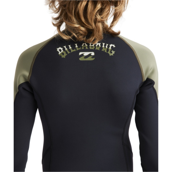 2026 Billabong Junior 1/1mm Absolute Natural Jacket 24CW191508 - Military